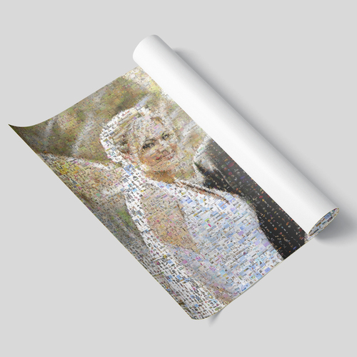Mosaïque photo personnalisée mariage