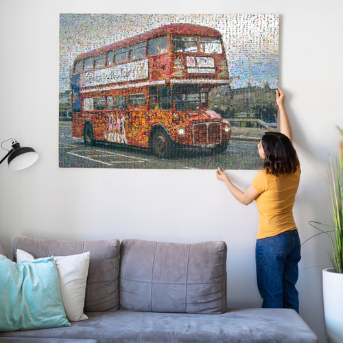 Mosaïque Photo Bus Londonien