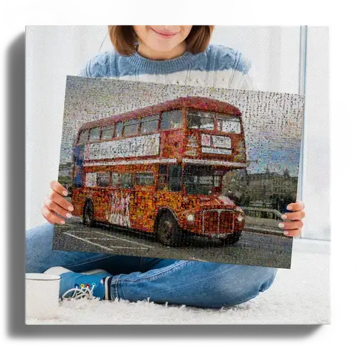Creëer jouw Londen bus fotomosaïek als uniek cadeau vol herinneringen! Creëer jouw Londen bus fotomosaïek als uniek cadeau vol herinneringen!