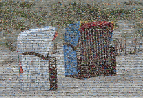 Photo du client Martin pour l'évaluation Impression Photomosaïque [En ligne] Dibond 75x50cm